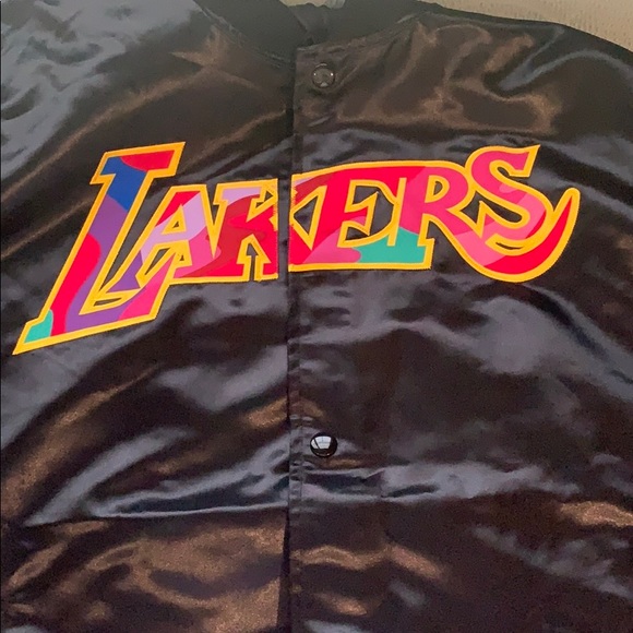 Lakers x murakami satin jacket
